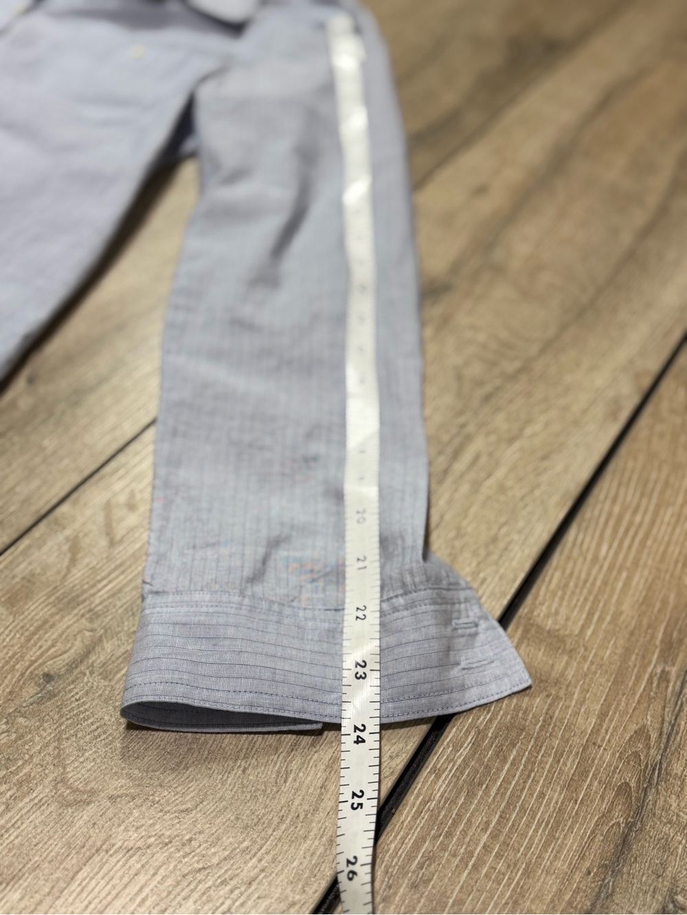 Caslon Blue Pinstripe Button Down Shirt Small 100% Cotton Preppy - Picture 6 of 8